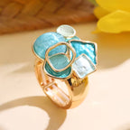Turquoise Mosaic Cocktail Ring