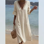 Elara Breezy Seaside Maxi Dress