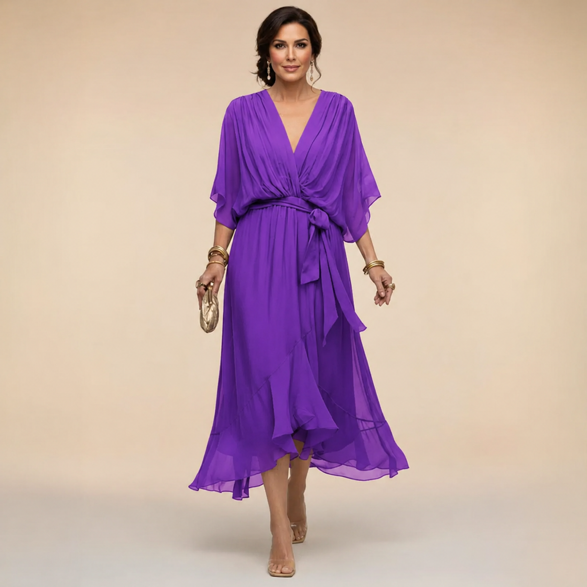 Monica V-Neck Dress
