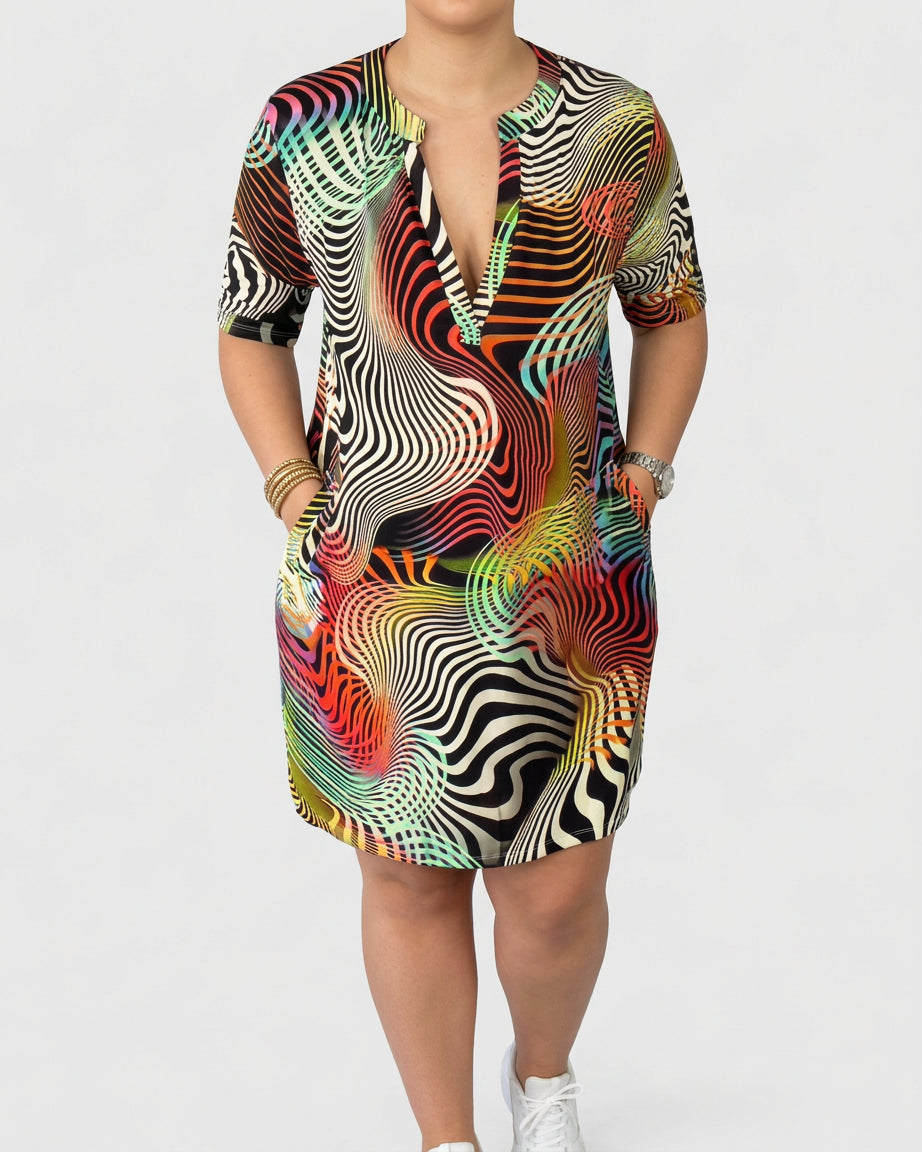 Helinae | Sophisticated V-neck Dress