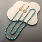 Vintage Turquoise Tree of Life Glasses Chain