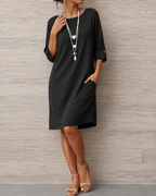 Odette Tummy-Contouring Midi Dress