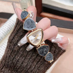 Turquoise Stone Gold Bracelet Watch
