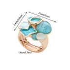 Turquoise Mosaic Cocktail Ring