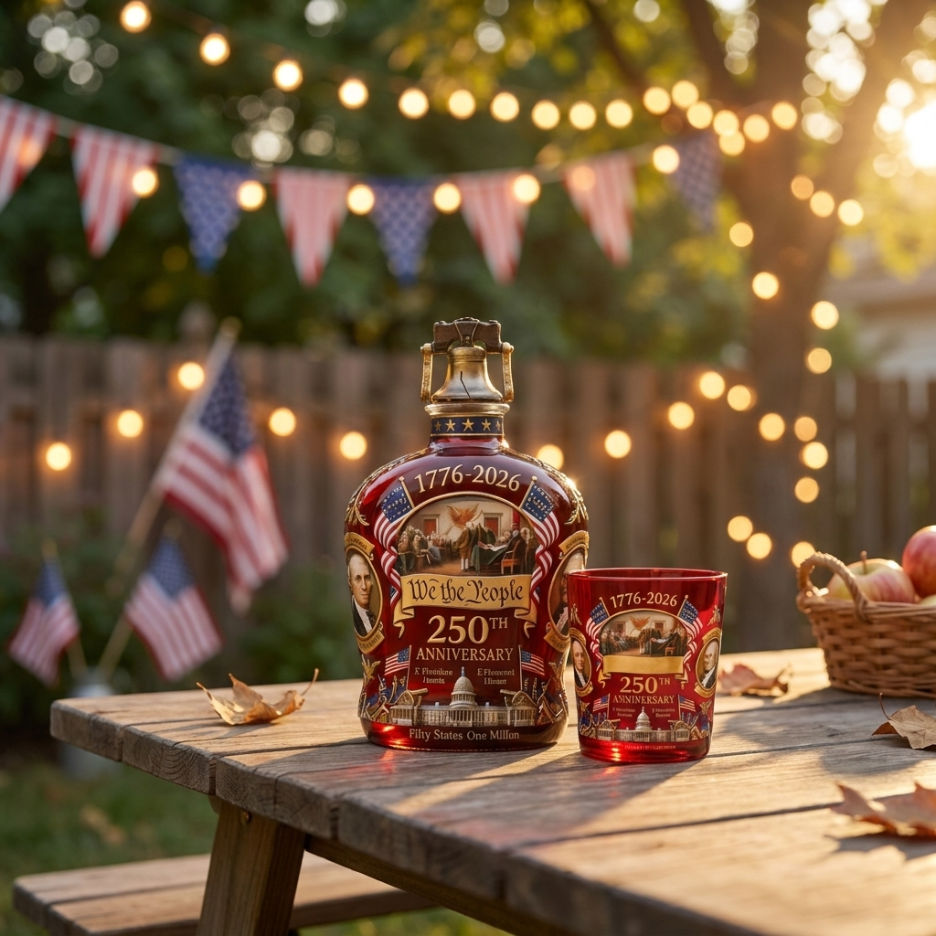 250th Anniversary Whiskey Decanter & Glass Set