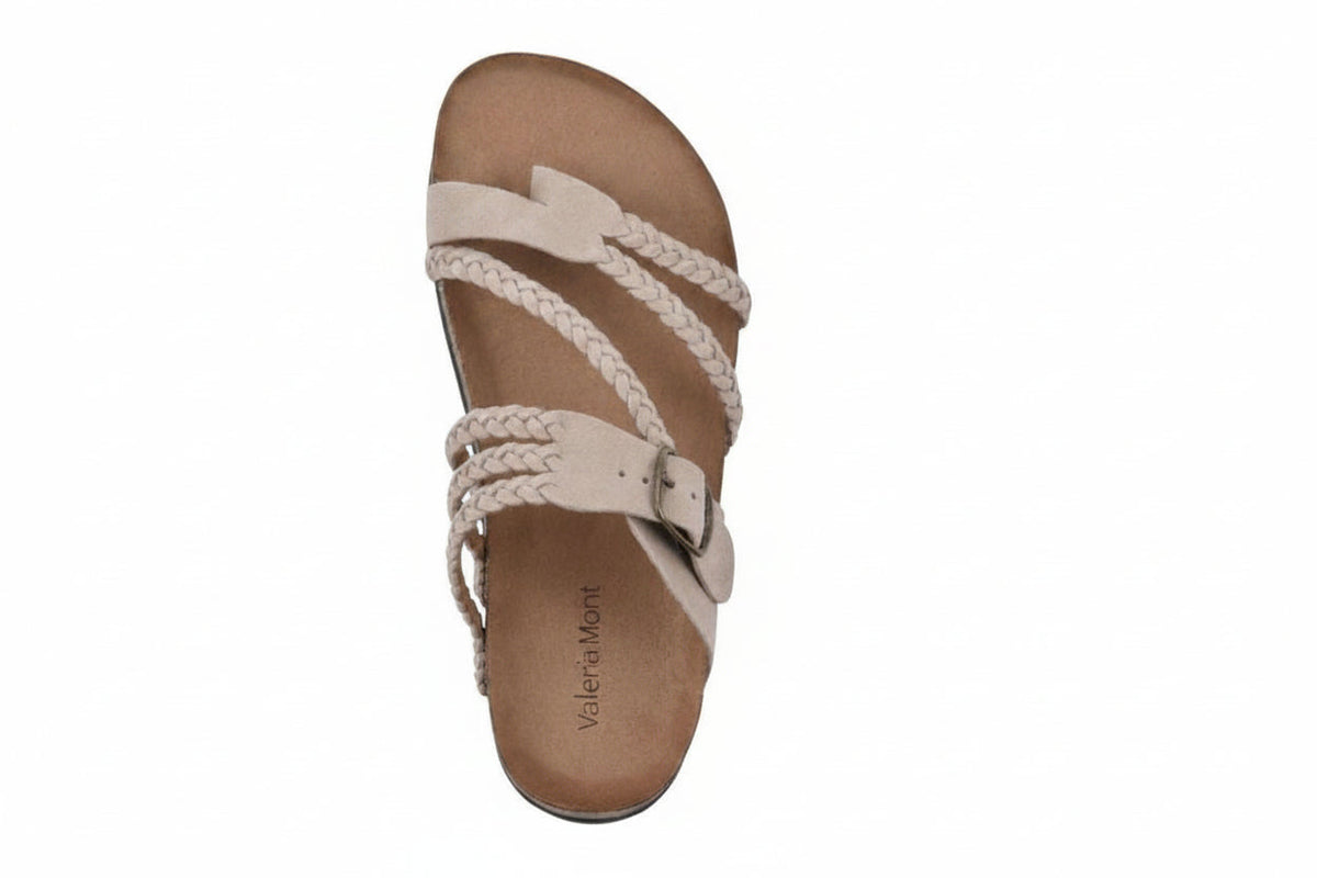 NAYARA™ | Woven Cork Sandals