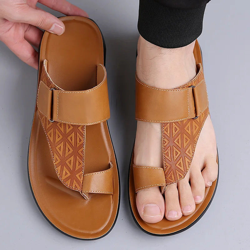 ASTON™ | Leather Toe-Loop Sandals