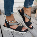 ALMARA™ | Metal Buckle Sandals