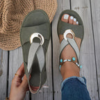 ALMARA™ | Metal Buckle Sandals