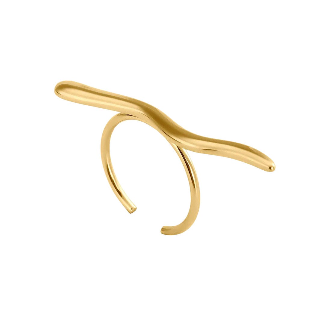 Minimalist Golden Twig Ring