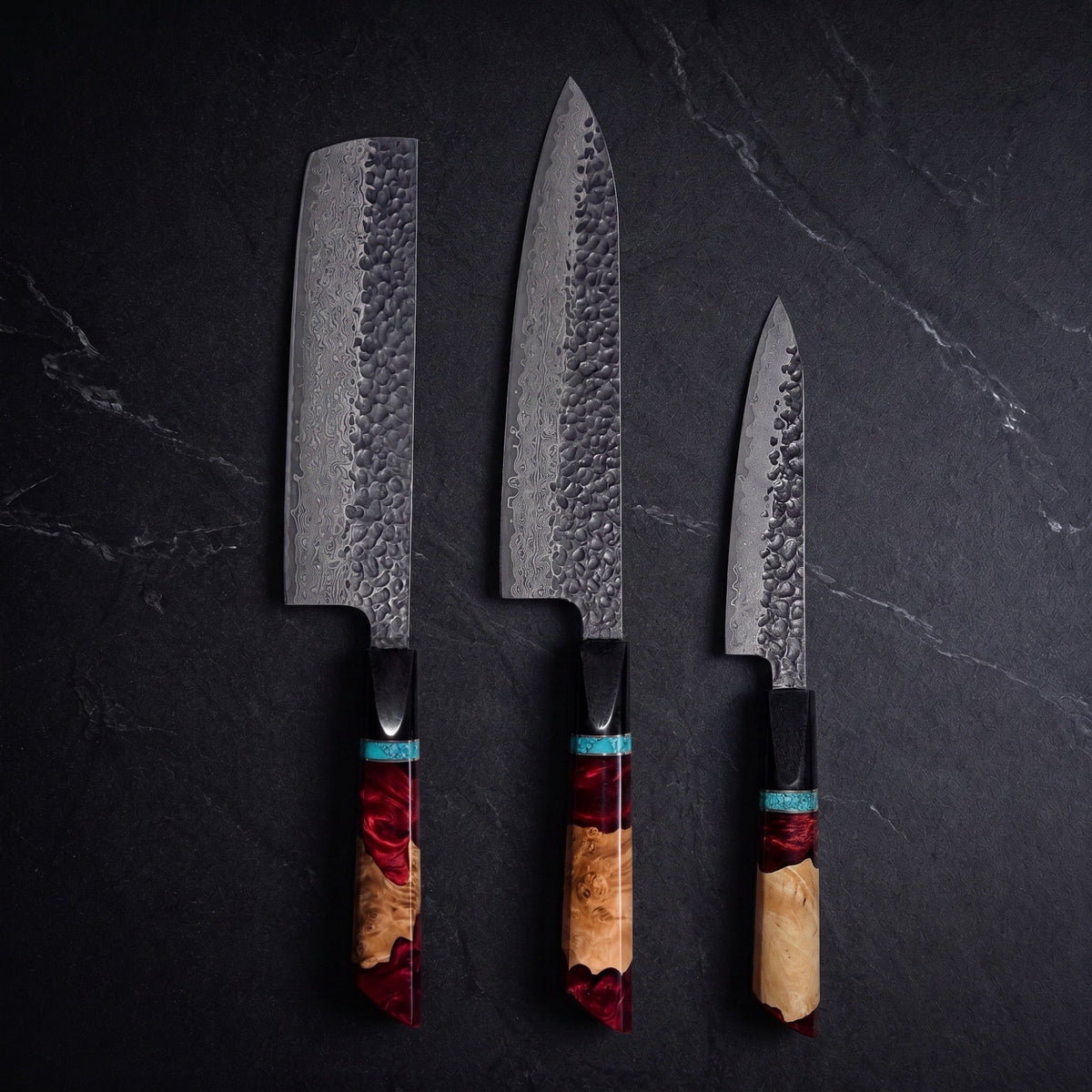 Kaminari Knife Trio (Gyuto, Nakiri & Petty)