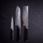 Kohaku Knife Trio (Petty, Nakiri & Santoku)