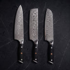 Kurenai Knife Trio (Gyuto, Nakiri & Santoku)
