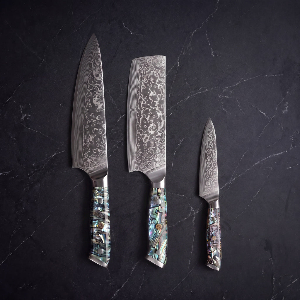 Nagisa Knife Trio (Gyuto, Nakiri & Petty)