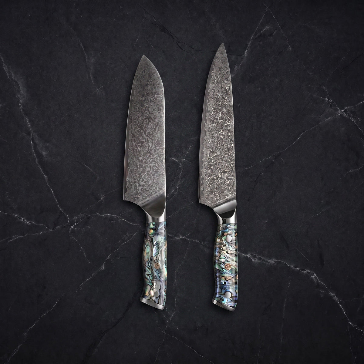 Shirogane Knife Duo (Gyuto & Santoku)