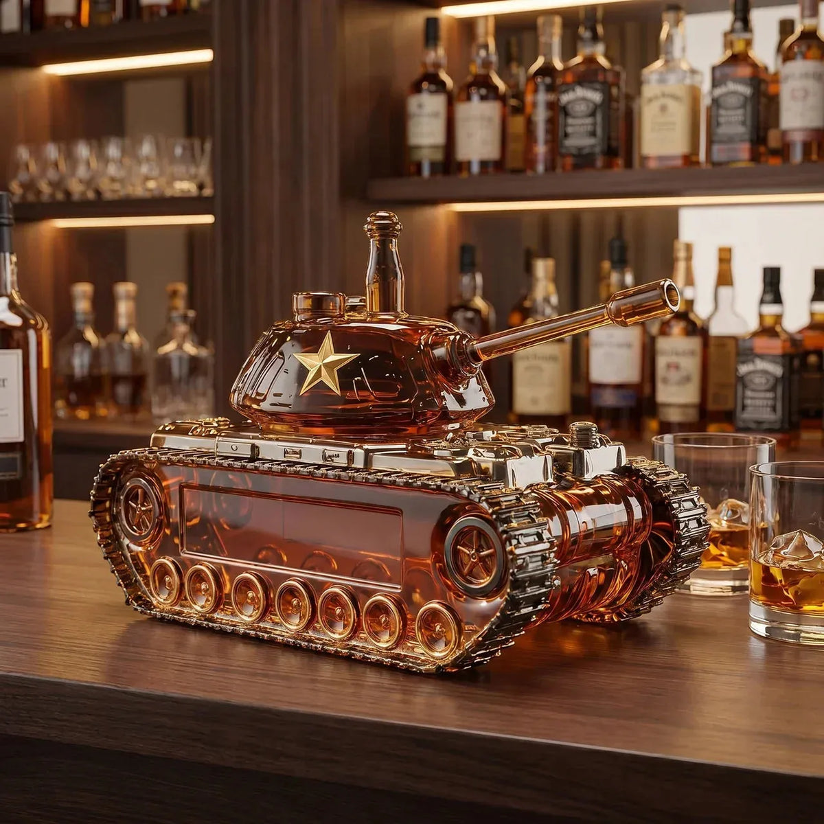 Whiskey Decanter - Tank Edition