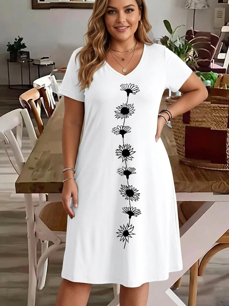 Lianne - Printed Bloom Dress