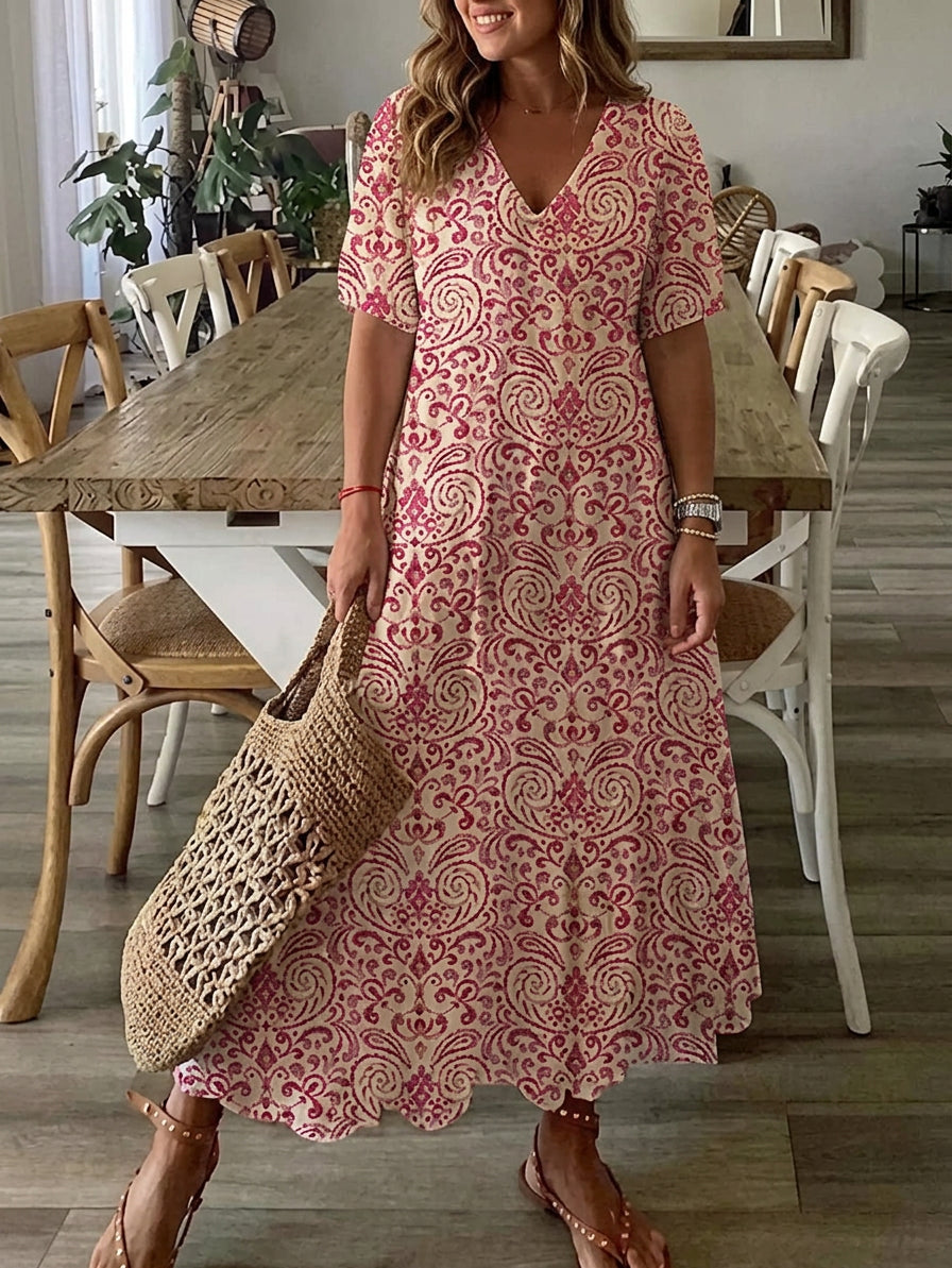 Michaela - Boho Tummy Coverage Dress