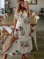 Michaela - Boho Tummy Coverage Dress